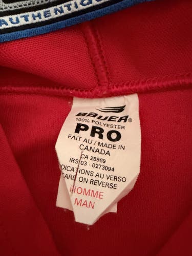 Red XXL Men's Bauer Jersey (Used)