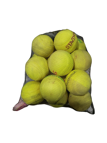 Used 12pc pitching machine softballs  11834-S000058348