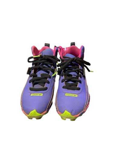 Used Under Armour MADHOUSE HARPER BB/SB Cleats Purple Junior 03.5 11834-S000058607