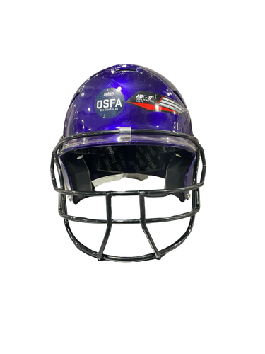 Used Schutt PURPLE HELMET Batting Helmet w/Mask Purple One Size 11834-S000058476