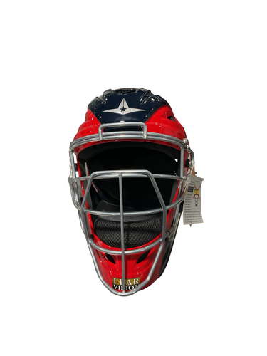 Used All Star RWB NEW HELMET Catchers Mask Red 11834-S000058441