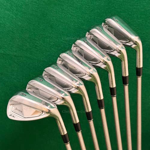 Srixon ZXi5 i-Forged 5-AW Iron Set SteelFiber fc90 cw F4 Composite Stiff