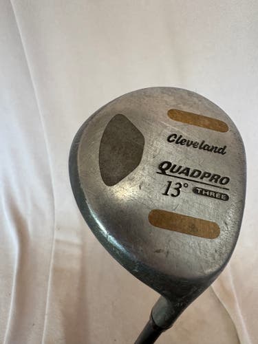 Men's Cleveland quadpro Left Hand Fairway Wood Regular Flex 3 Wood Graphite Shaft (Used)