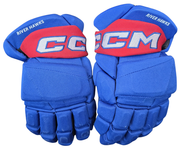CCM Jetspeed FT8 Pro Stock Custom Hockey Gloves 13" UML USED NCAA (16374)