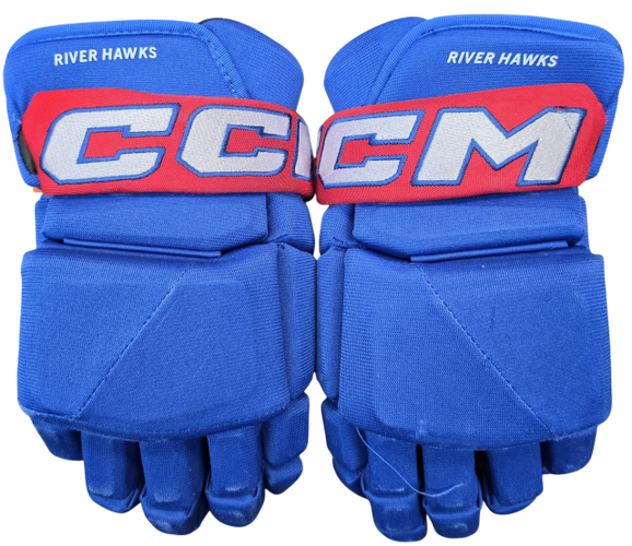 CCM HGP43SP Pro Stock Custom Hockey Gloves 15" UML NCAA USED (16376)