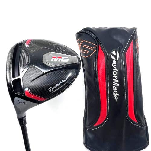 LEFTY TaylorMade M6 Driver 10.5* Fujikura Atmos Red 5A Senior LH HC