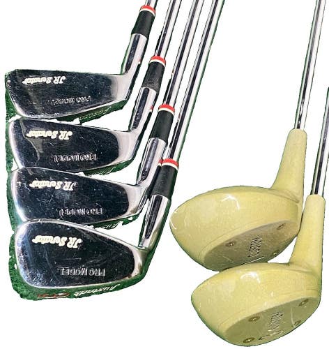 Austad's Junior Senator Pro Model Golf Set 1w,3w,3i,5i,7i,9i Youth Steel LH Nice