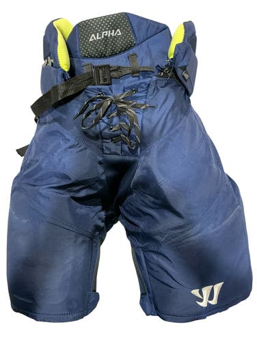 Warrior Alpha Atlanta Gladiators Pro Stock Hockey Pants Medium Navy (Used) 1063