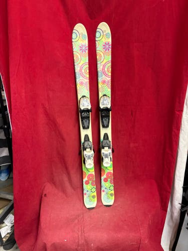 Jr Skis: K2 Luv Bug Jr 110 cm All Mountain Skis With Bindings (Used)