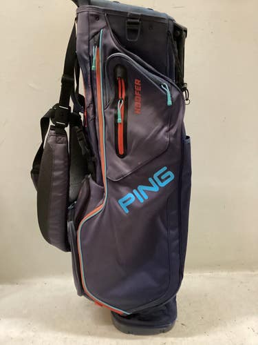 Used Ping HOOFER 6 WAY STAND BAG Mens Stand Bag Navy Blue 11725-S000510615