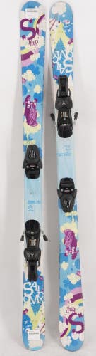 Salomon Kitten Twin Tip Juniors Skis with Bindings - 140 cm Used