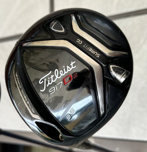 Titleist 917 D2 Left Hand Driver (9.5 degree) and 3 Wood (15 degree) Fujikura shafts