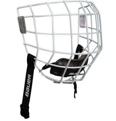 New Large Silver Bauer Full Cage Profile I Facemask