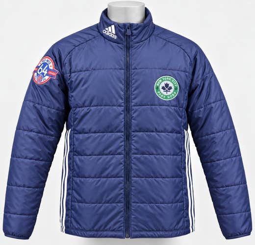 Adidas Quebec Pee-Wee Hockey Tournament 2024 Puffer Jacket Men's Medium Navy