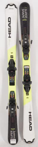 Head Super Shape Team Era 2.0 Junior Skis with Bindings - 127 cm Used