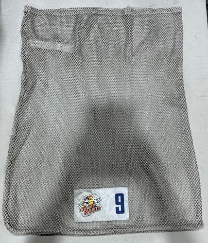 Laundry Bag Grey Greenville Swamp Rabbits #9 Pro Stock (Used) 4208