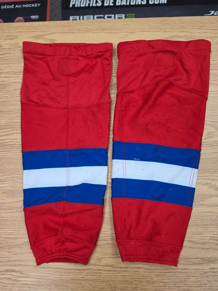 Red Senior Goalie CCM Socks Pro Stock (Used) | SidelineSwap | Buy and ...