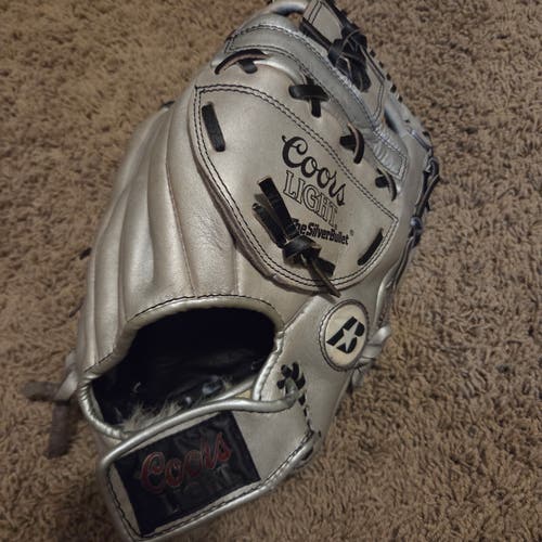 RARE Baden SG-04 RH Coors Light Slowpitch Softball Glove 14" FULL GRAIN LEATHER