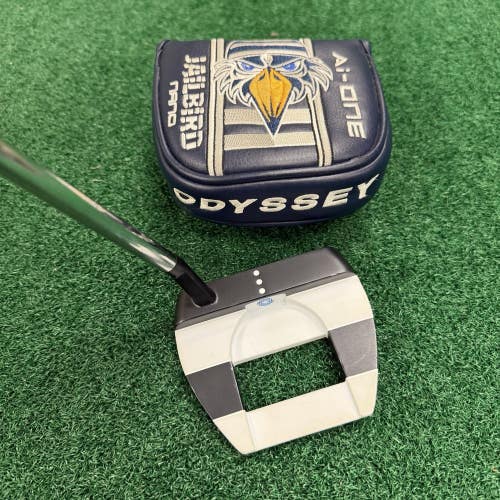 Odyssey Ai-One Jailbird Nano S Mallet Putter 35" Stroke Lab Shaft MRH w/HC