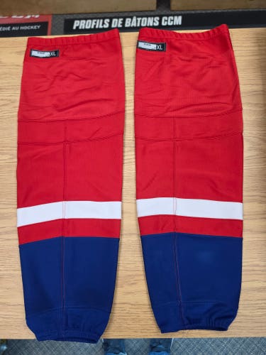 Red Senior XL CCM Socks Pro Stock (Used)