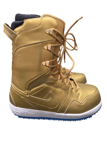 Used Nike Vapen Women’s Snowboard Boots Metallic Gold Size 9.5