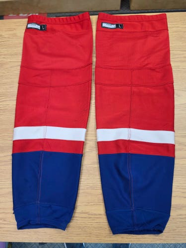 Red Senior Large CCM Socks Pro Stock (Used)