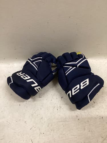 Used Bauer NSX Youth Gloves Navy Blue 9" 11725-S000510521
