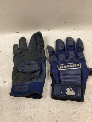 Used Franklin BB/SB Batting Gloves Navy Blue LG 11725-S000499725