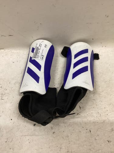Used Adidas Soccer Shin Guards Junior White/Black/Royal Junior 11725-S000510478