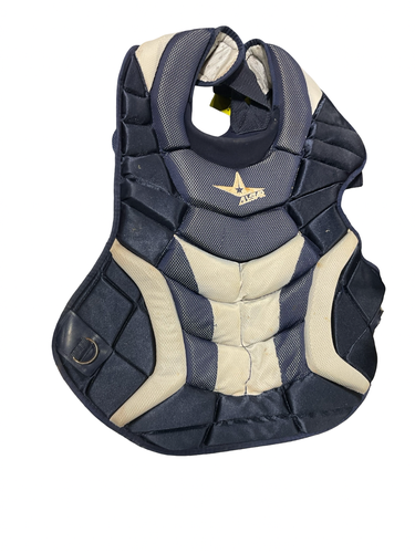 Used All Star NAVY CHEST PROTECTOR Catchers Chest Protector Navy Blue Adult 11834-S000058107