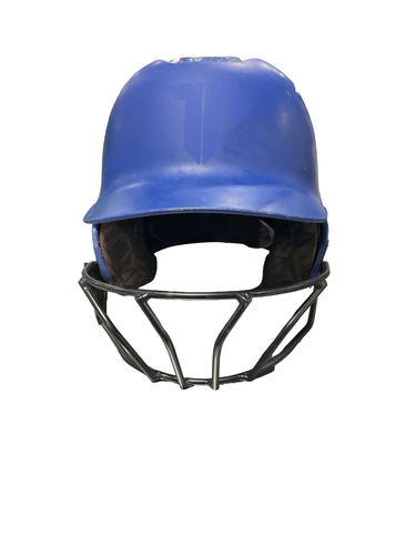 Used Evoshield BLUE HELMET W/ MASK Batting Helmet w/Mask Royal Blue Fits all 11834-S000058123