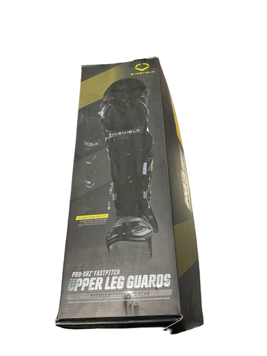 Used Evoshield PRO-SRZ SHINGUARDS Catchers Leg Guards Black Adult 11834-S000055204