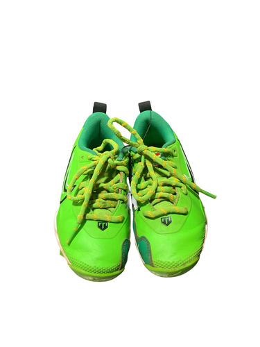 Used Nike TROUT CLEATS BB/SB Cleats Green Youth 12.0 11834-S000055389
