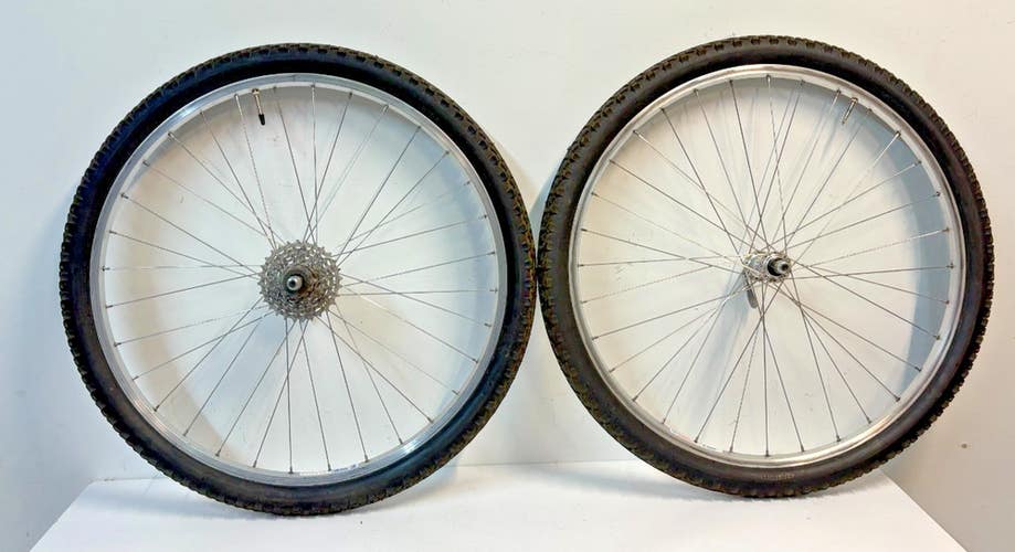 1990s Ritchey Vantage Comp 7-Speed 26" Mtn Bike Wheels Deore DX M650 Hubs Tires