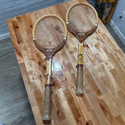 Lot Of 2 Vintage Ultra All Pro Top Quality Tennis Racquet  4 1/4 L size