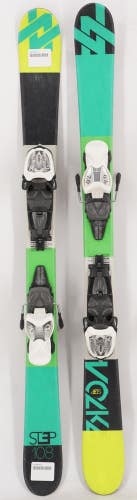 Volkl Step Twin Tip Junior Skis with Bindings - 108 cm Used