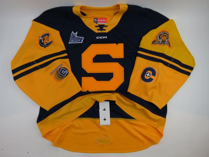 CCM Shawinigan Cataractes QMJHL Team Issued Hockey Authentic Game Jersey 60 GOALIE