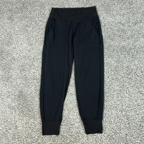 Athleta Pants Womens Small Black Venice Jogger Pockets Travel Yoga Gym Lounge