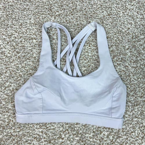 Lululemon Sports Bra Womens Extra Small Purple Free to Be Serene Bra Yoga Gym