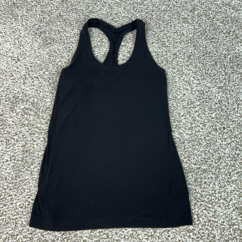 Lululemon Tank Top Womens Extra Small Black Cool Racerback Basic Yoga Gym Run