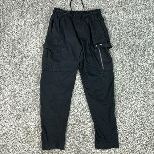 Nike Pants Mens Medium Black Cargo Jogger Woven Zip Pocket Sportswear Utility