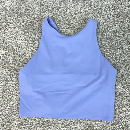 Athleta Tank Top Womens Extra Small Purple Cropped Athletic Racerback Yoga Gym