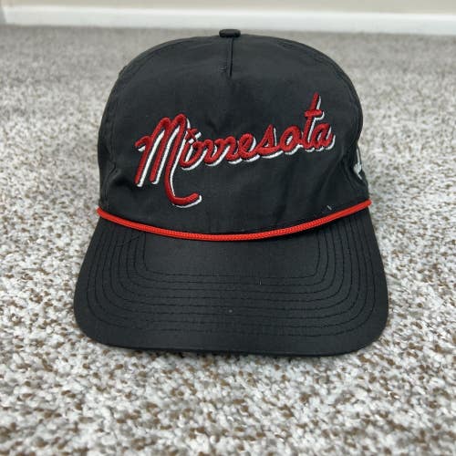 Bad Birdie Hat Mens One Size Black Minnesota Rope Golf Cap Snapback Casual Logo