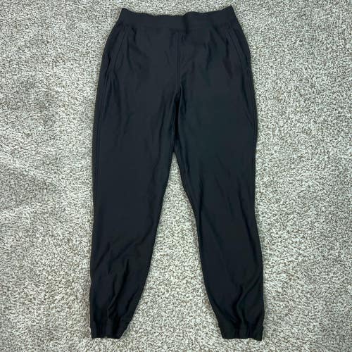 Lululemon Pants Womens 8 Black Track Pants Jogger Tapered Pockets Zip Ankle Gym