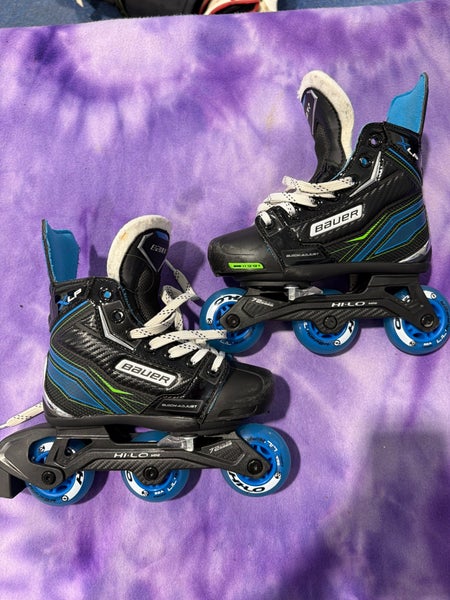 Youth Bauer Inline Skates Regular Width Size 1 (Used)