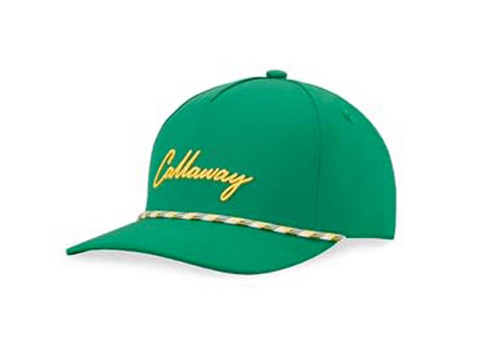 NEW 2025 Callaway Birdie Putt Rope Green/Yellow Adjustable Snapback Golf Hat/Cap