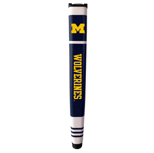 NEW Team Golf Michigan Wolverines Navy/White Jumbo Putter Grip w/Ball Marker