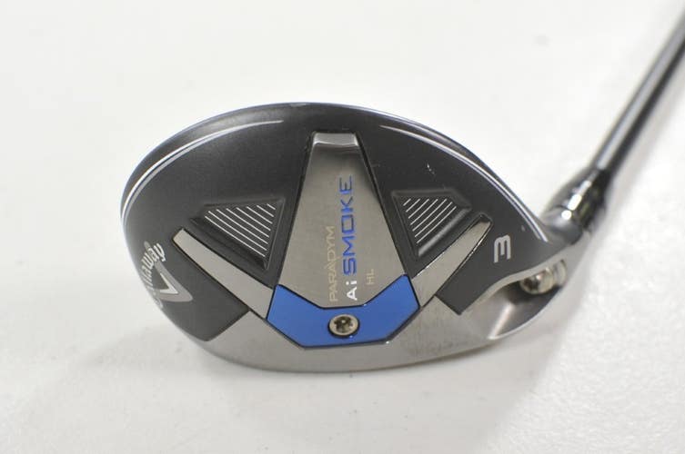 LEFT HAND Callaway Paradym Ai Smoke HL 3-18* Hybrid Stiff Flex Graphite # 222061