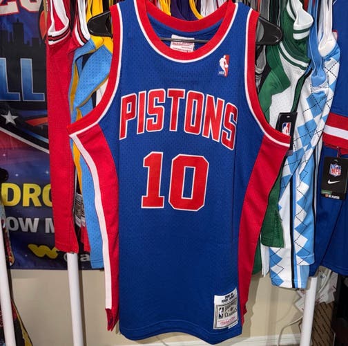 Detroit Pistons Dennis Rodman #10 Throwback Blue NBA Jersey
