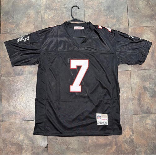 Atlanta Falcons Michael Vick #7 Throwback Black NFL Jersey
